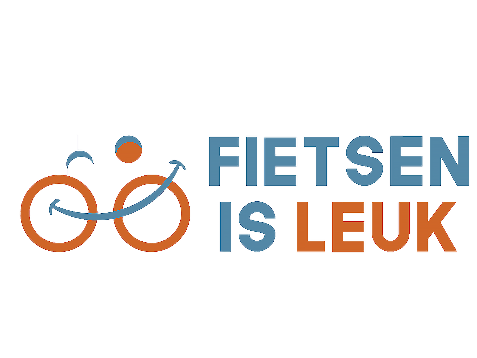 Fietsen is leuk logo