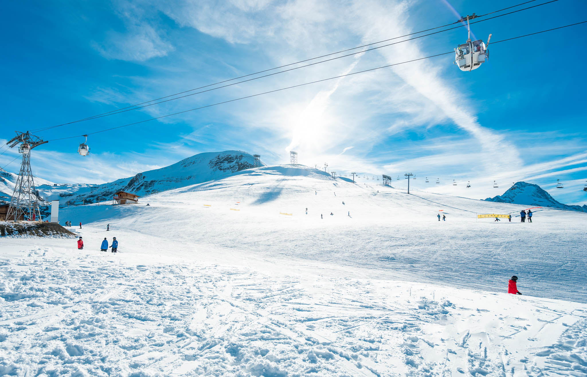 Wintersport met de trein - skipiste